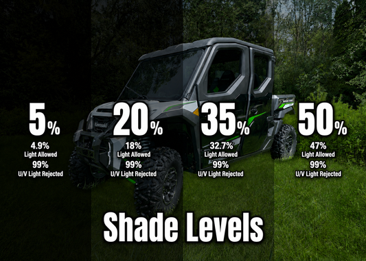 Kawasaki Ridge Front Window Tint / 2-Door & 4-Door Pre-Cut Ceramic Window Film