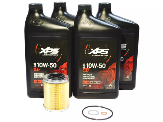 2017-2023 Can-Am Maverick X3 OEM 10W-50 Full Synthetic Oil Change Kit 9779261