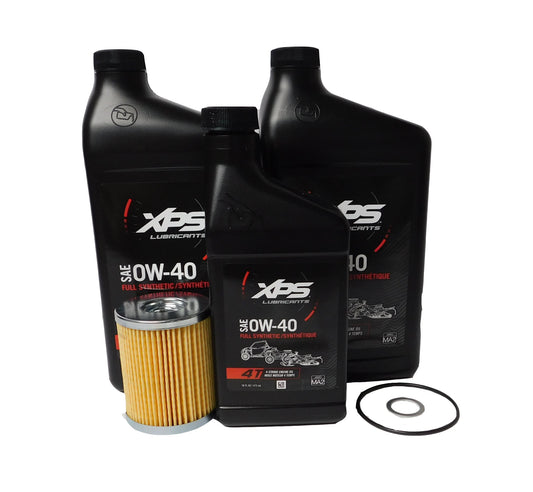 2023-2025 CanAm Defender Maverick OEM Full Synthetic Oil Change Kit OW-40 9779481