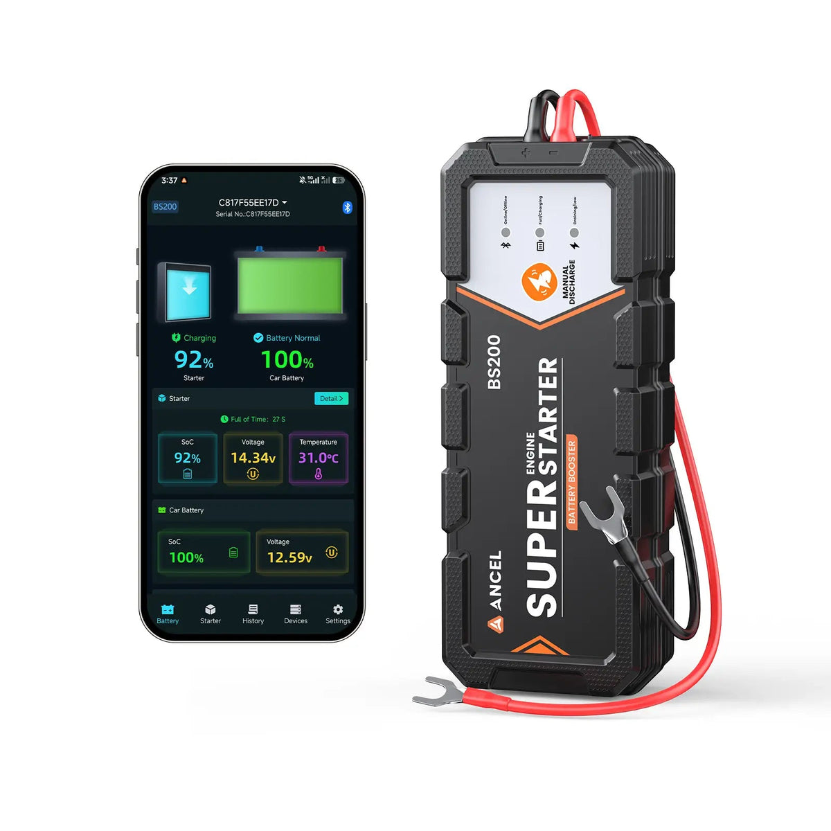 ANCEL BS200 Super Starter features