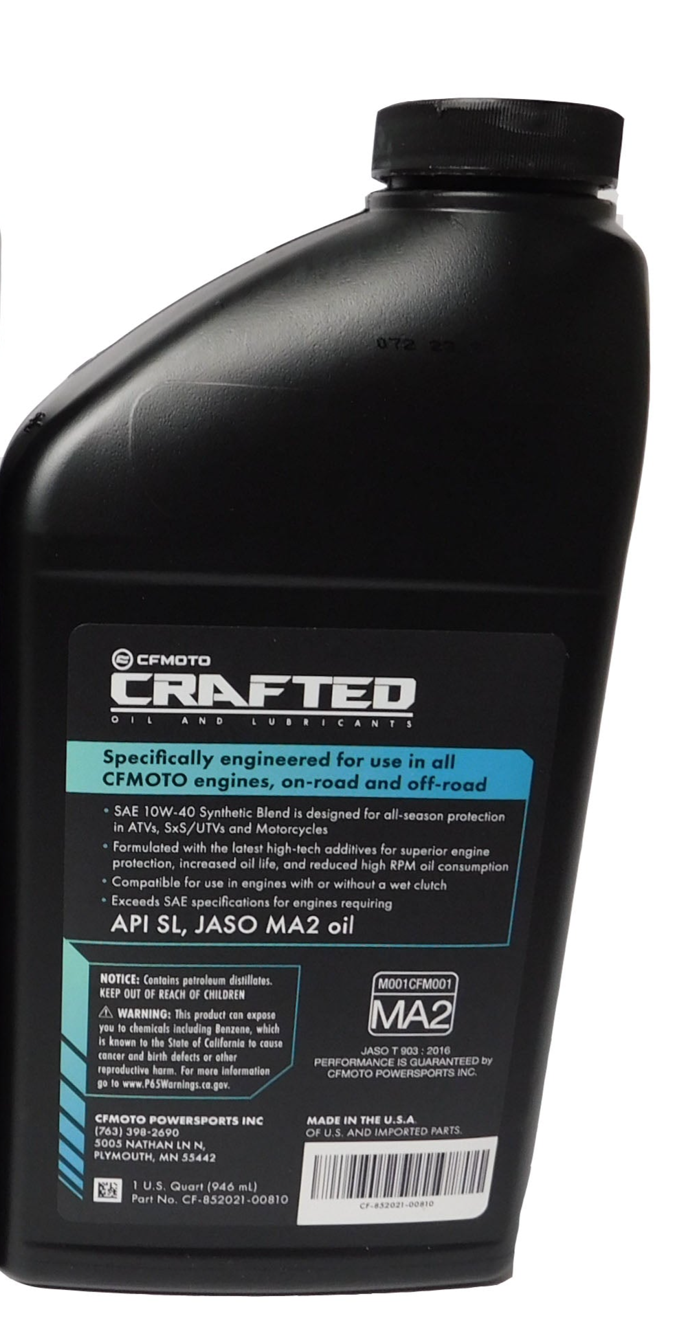 2016-2025 CF-Moto Uforce/Zforce/Cforce Oil Change Kit CF-852021-00816