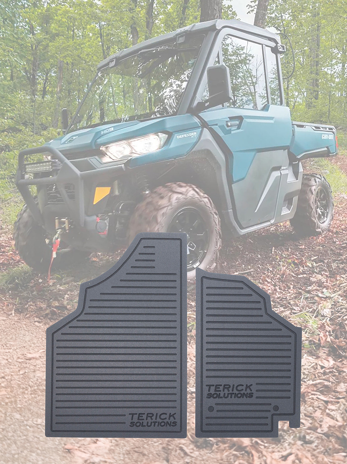 Can Am Defender HD11 rubber floor mats