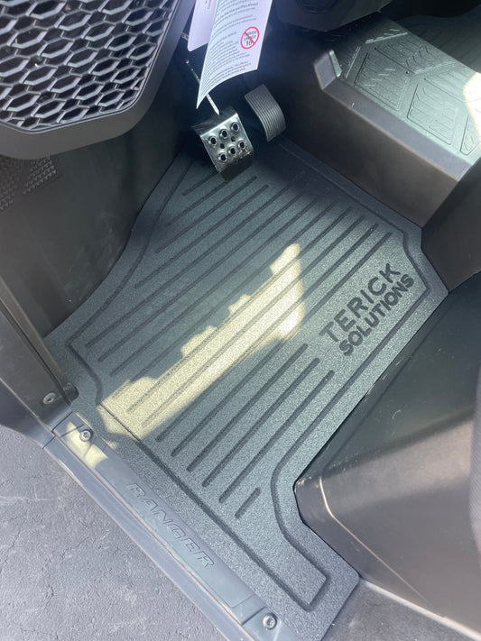 2018-2026 Polaris Ranger SOHC 1000 Rubber Floor Mats (NON XP MODELS) Base,EPS,Premium