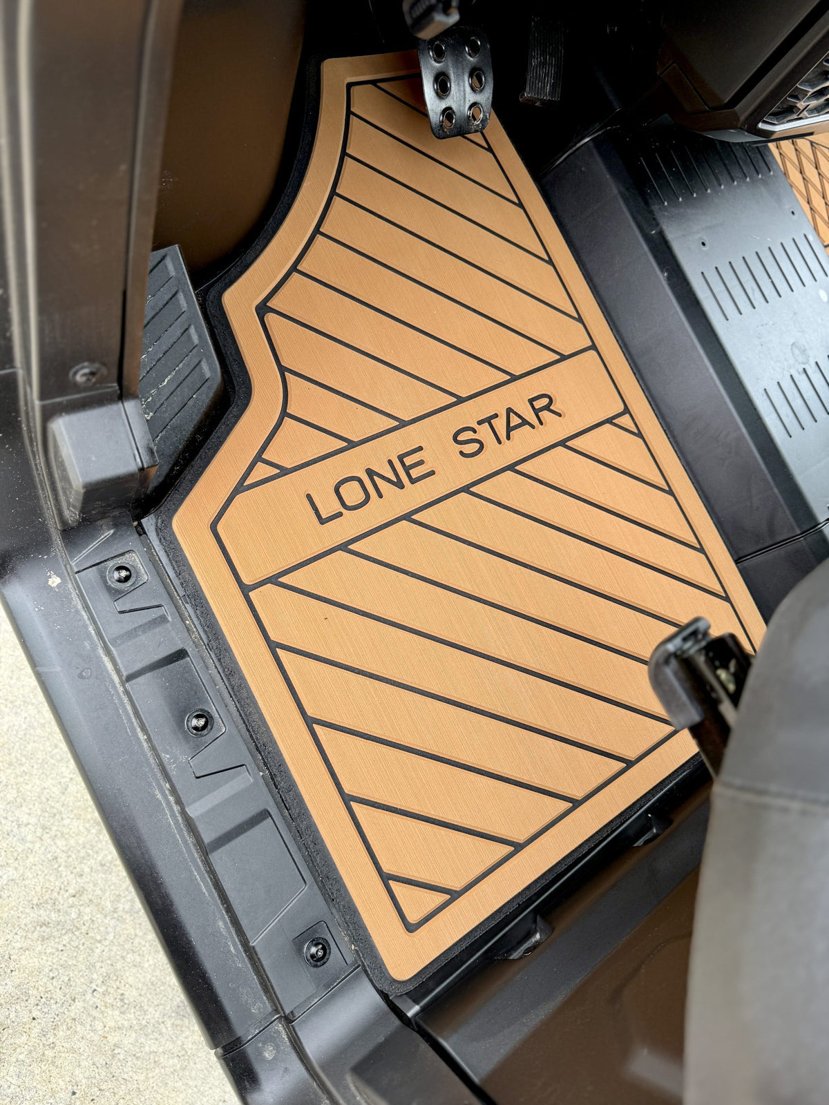 RADTECH CNC-cut floor mats installed in a 2026+ Can-Am Defender HD11