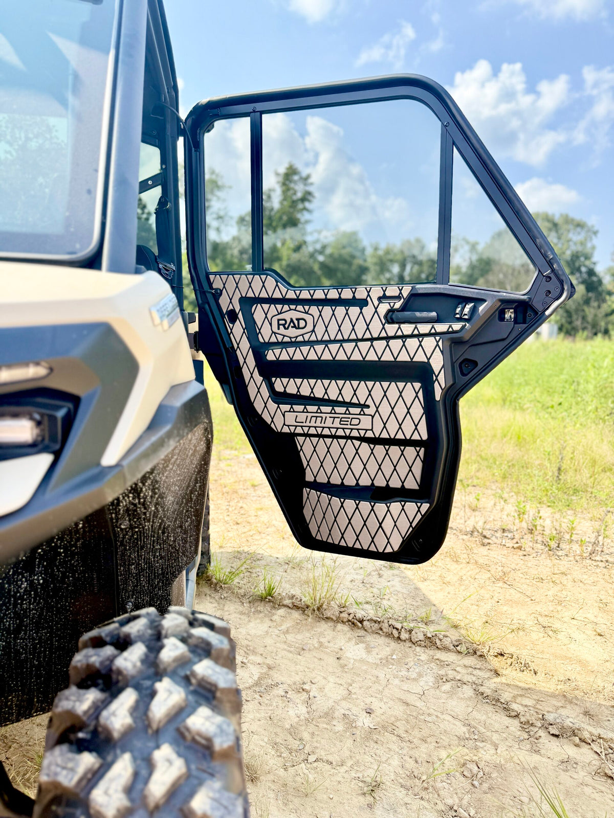 Diamond Terra/Black – 2022+ Can-Am Defender HD10/2026+ HD11 Foam Door Panel Kit by RADTECH
