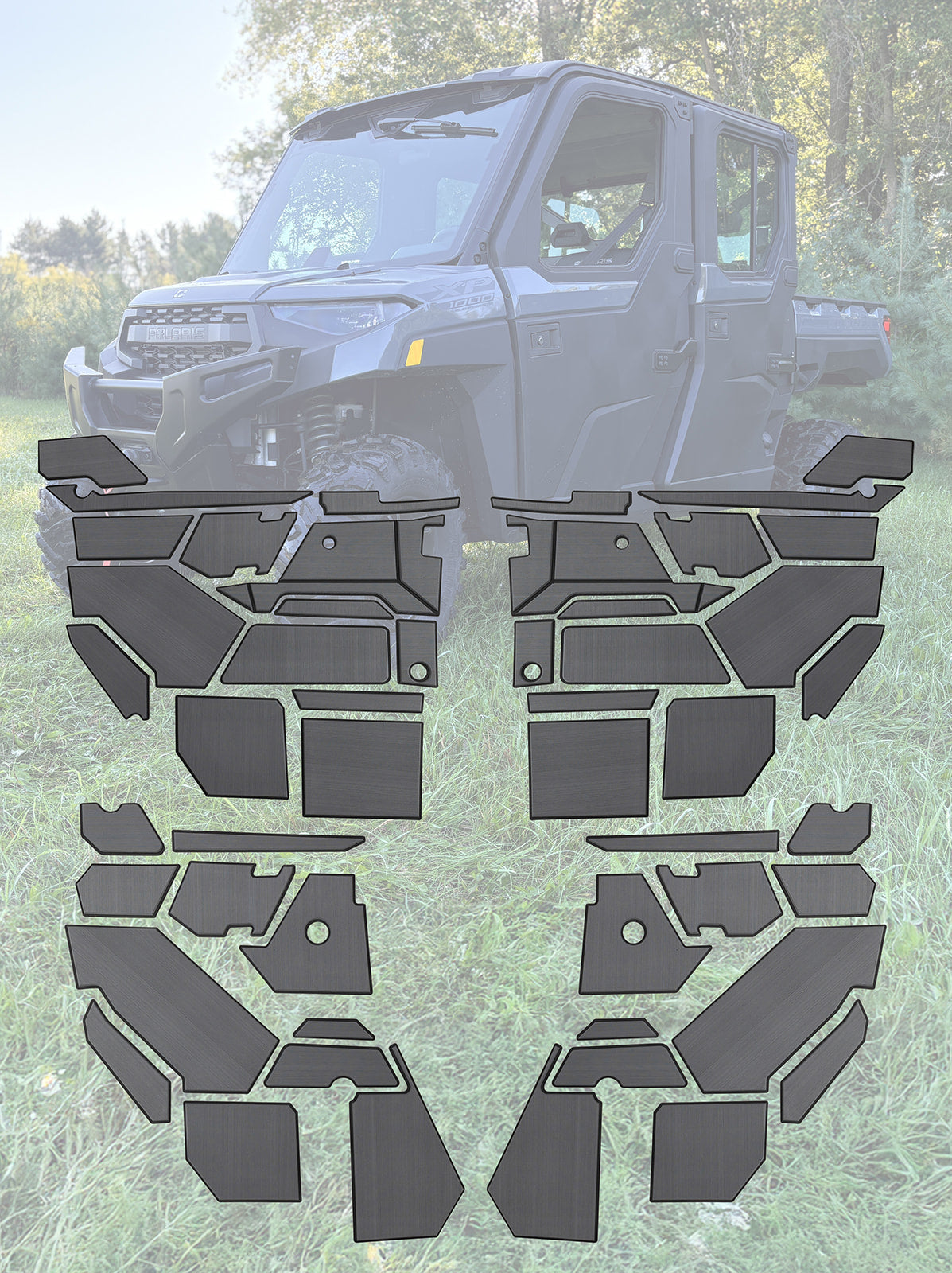 Custom EVA foam door panels for Ranger XP 1000