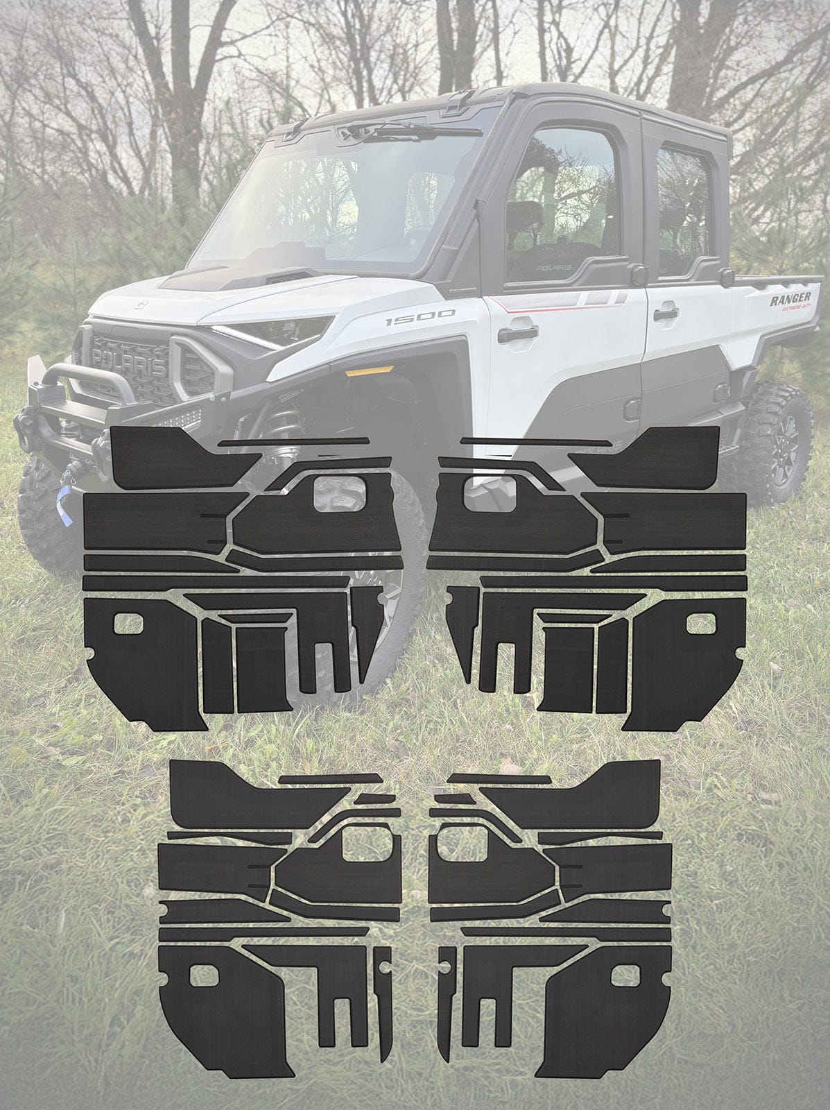 EVA foam liner kit for Polaris Ranger XD1500 interior panels