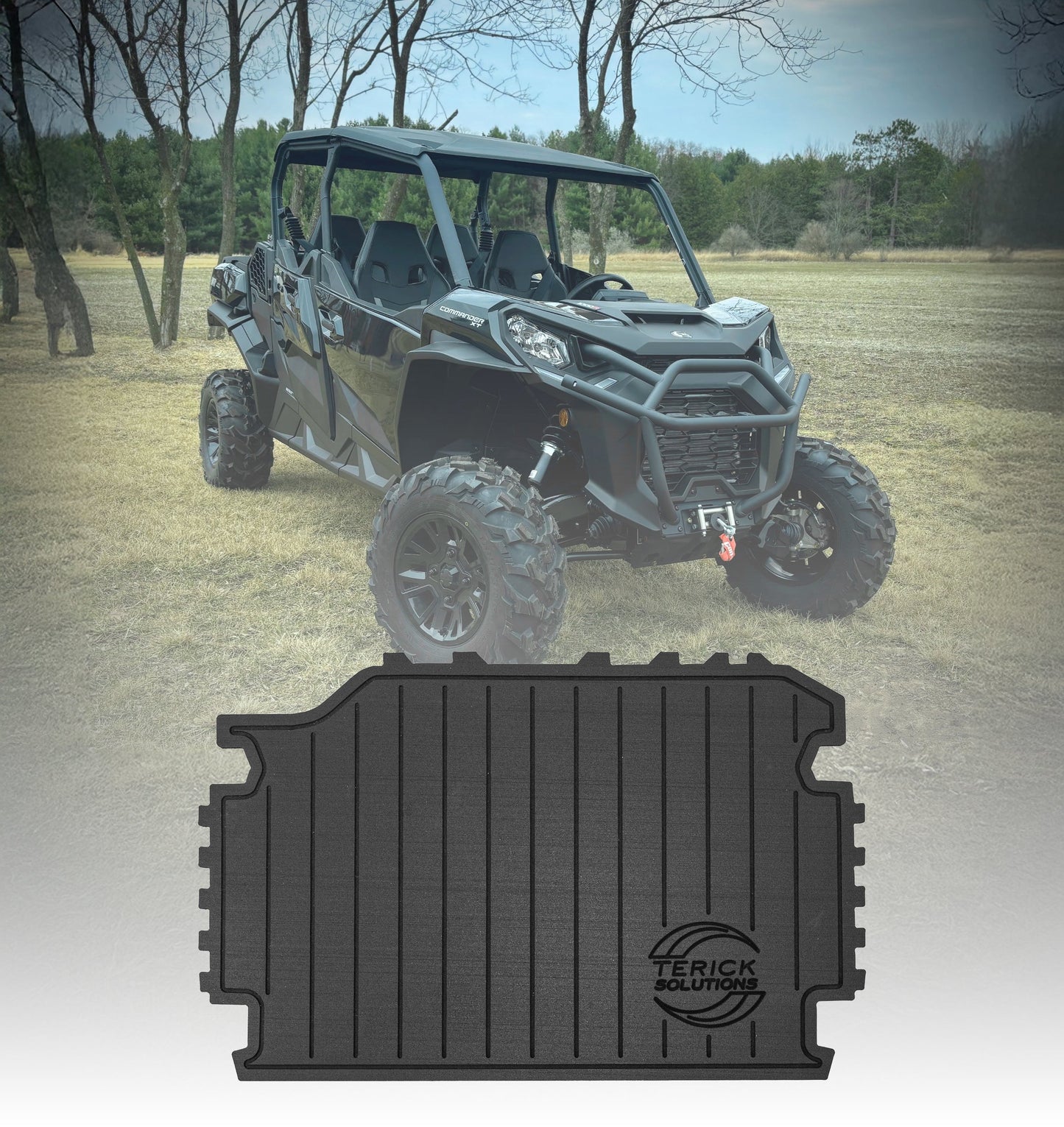 Can-Am Commander / Maverick Gen 2 Rubber Floor Mats