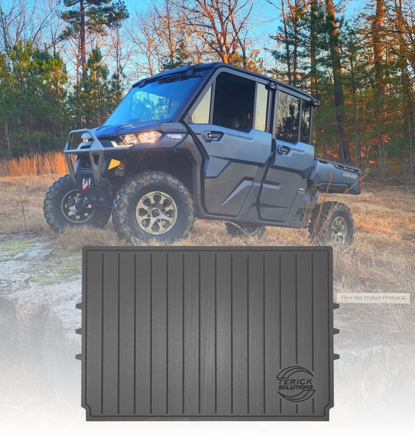 2016-2025 Can-Am Defender / MAX HD10, HD9, HD8 Rubber Floor Mats