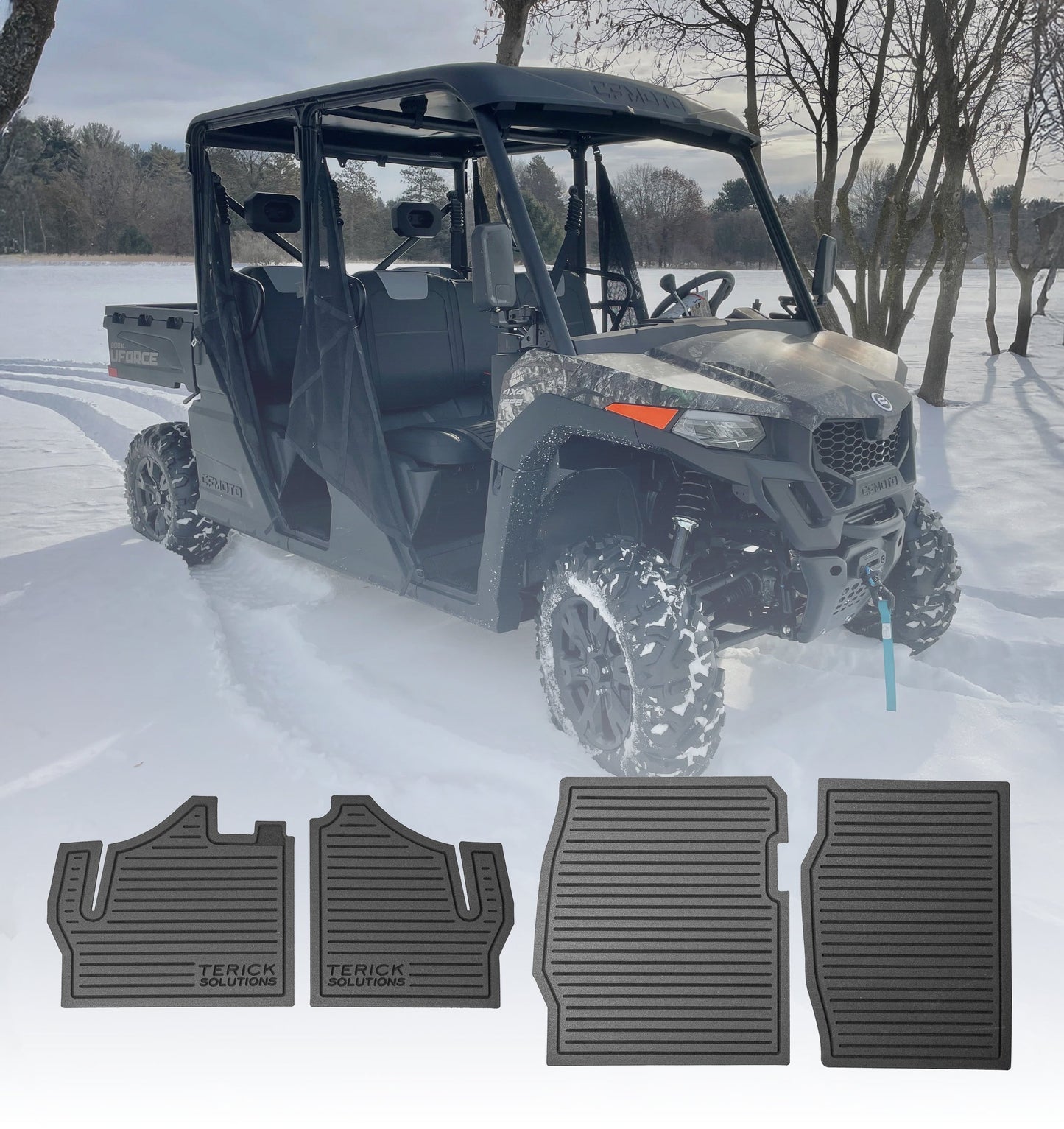 CFMOTO UFORCE 800XL Rubber Floor Mats
