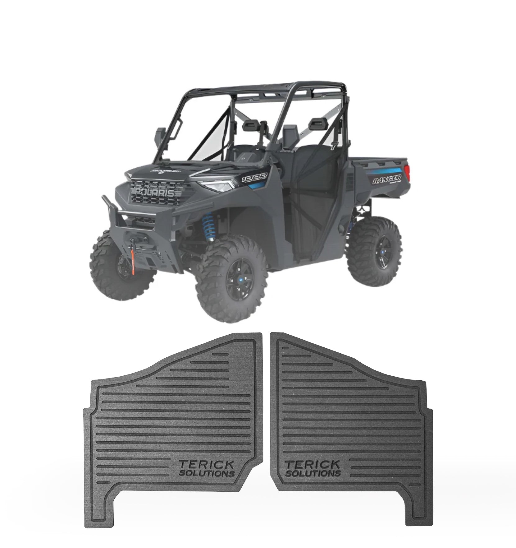 2018-2026 Polaris Ranger SOHC 1000 Rubber Floor Mats (NON XP