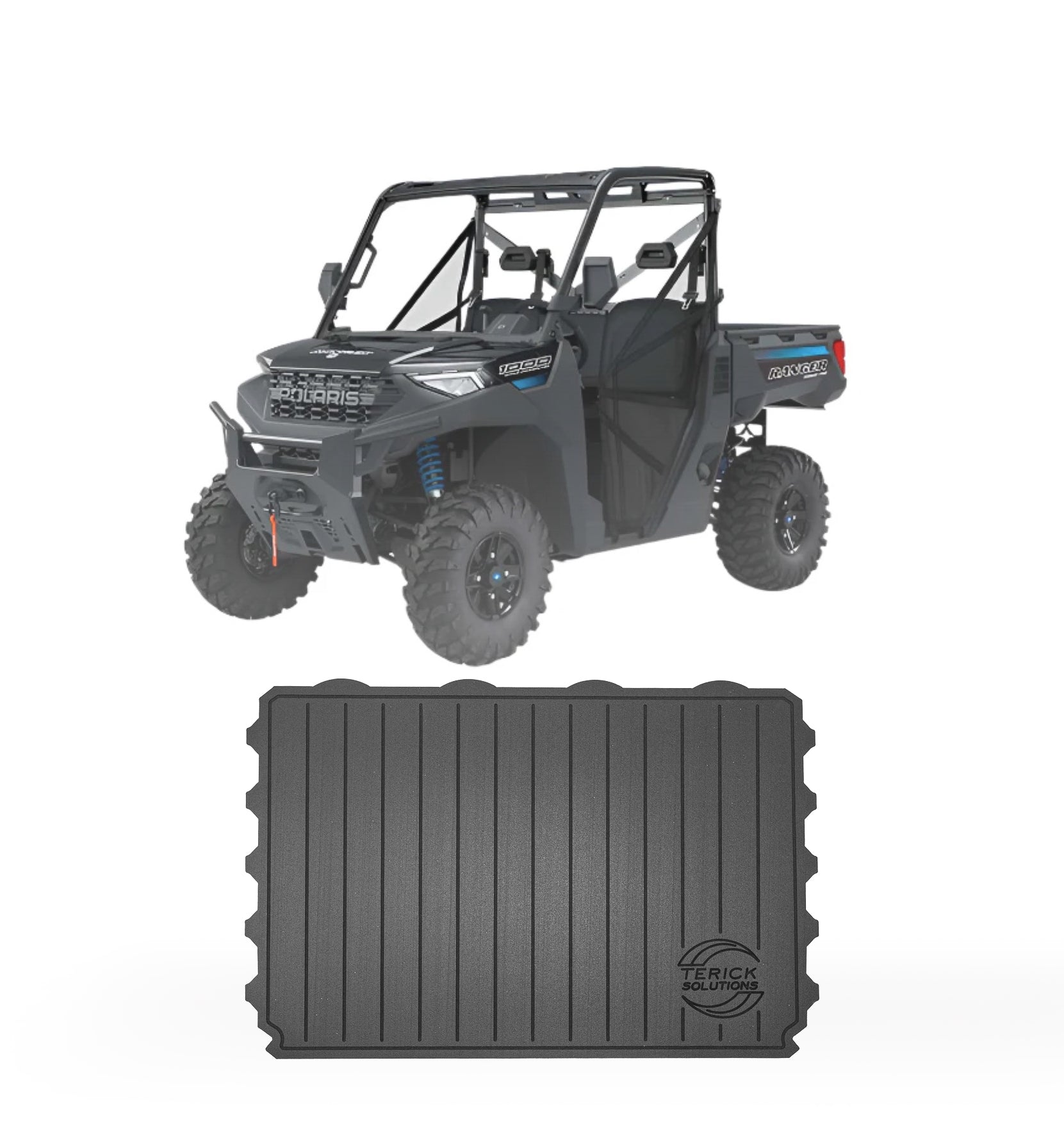 2018-2026 Polaris Ranger SOHC 1000 Rubber Floor Mats (NON XP