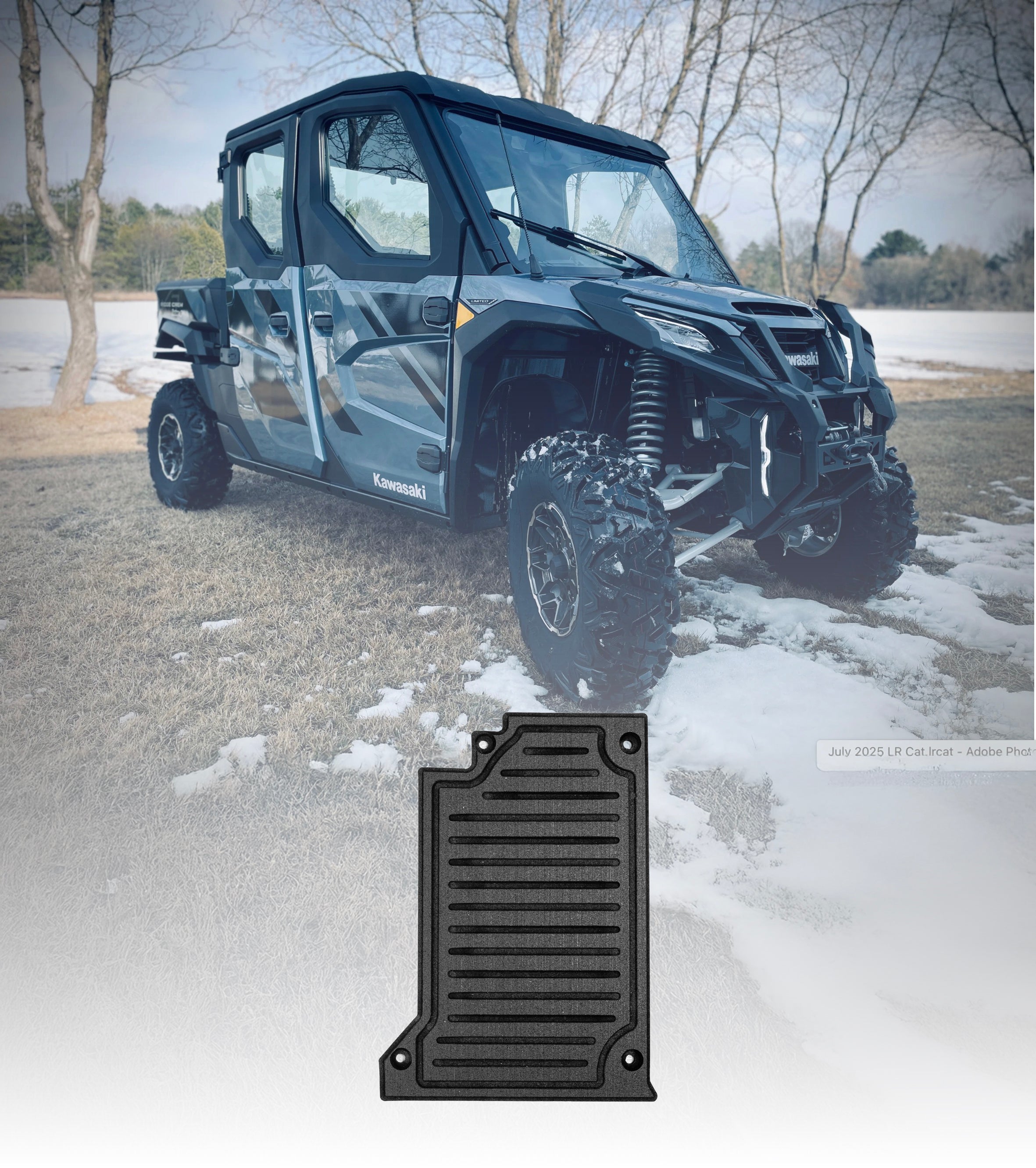 2024-2026 Kawasaki Ridge (Crew) Rubber Floor Mats - Terick