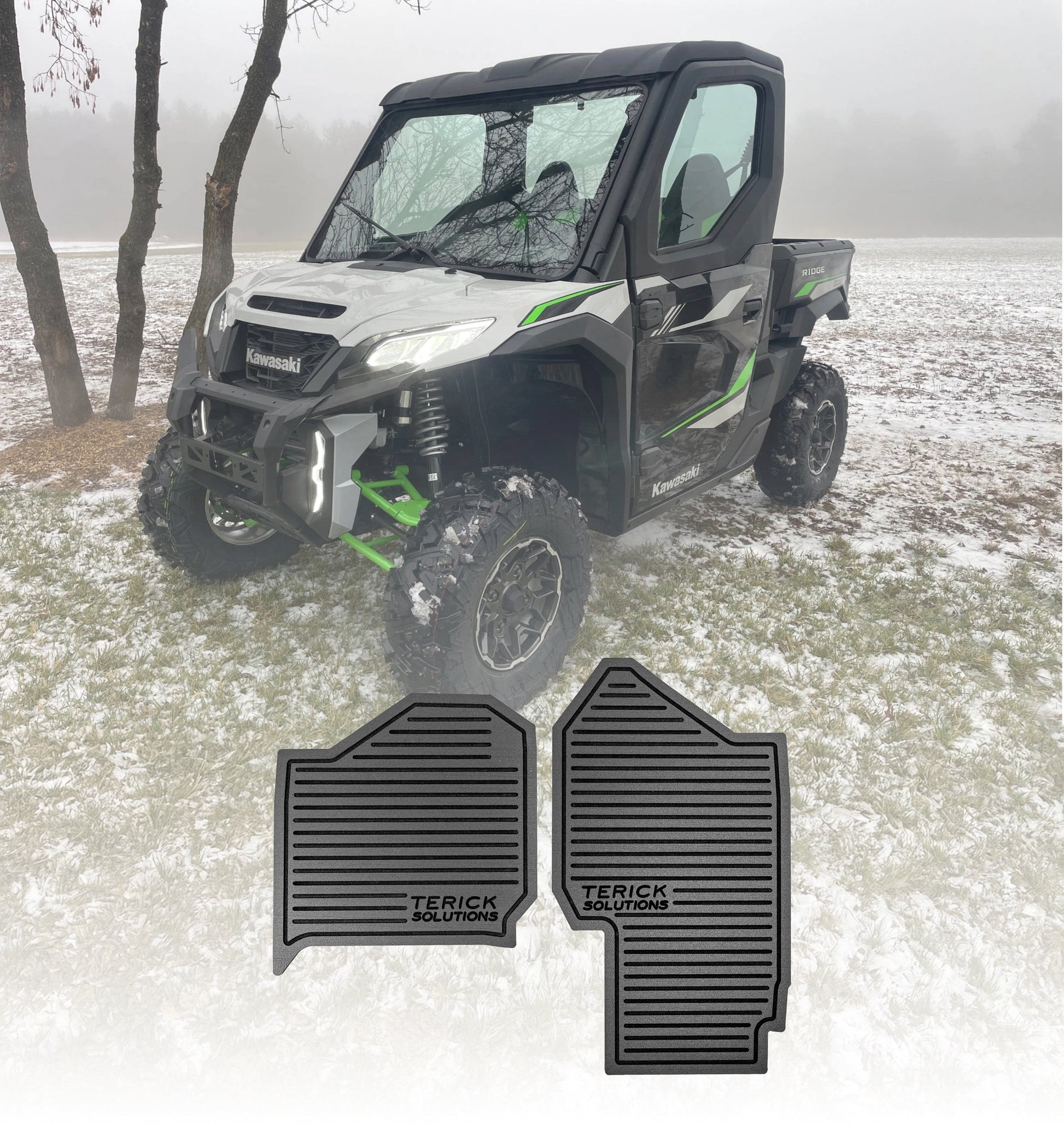 rubber mats for around trees Kawasaki Ridge Crew Rubber Floor Mats Center Mat (Bench Seat)