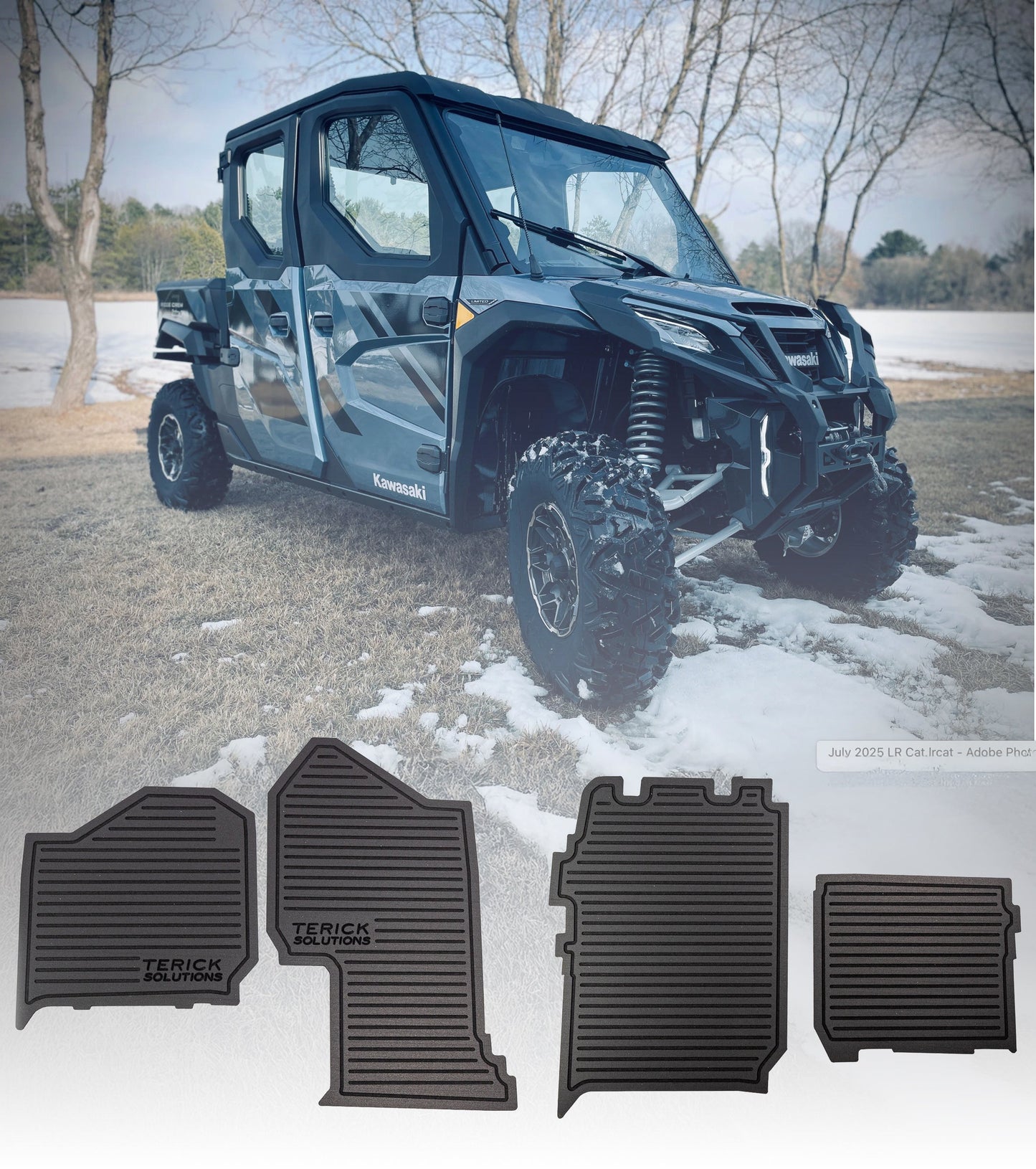 2024-2026 Kawasaki Ridge (Crew) Rubber Floor Mats