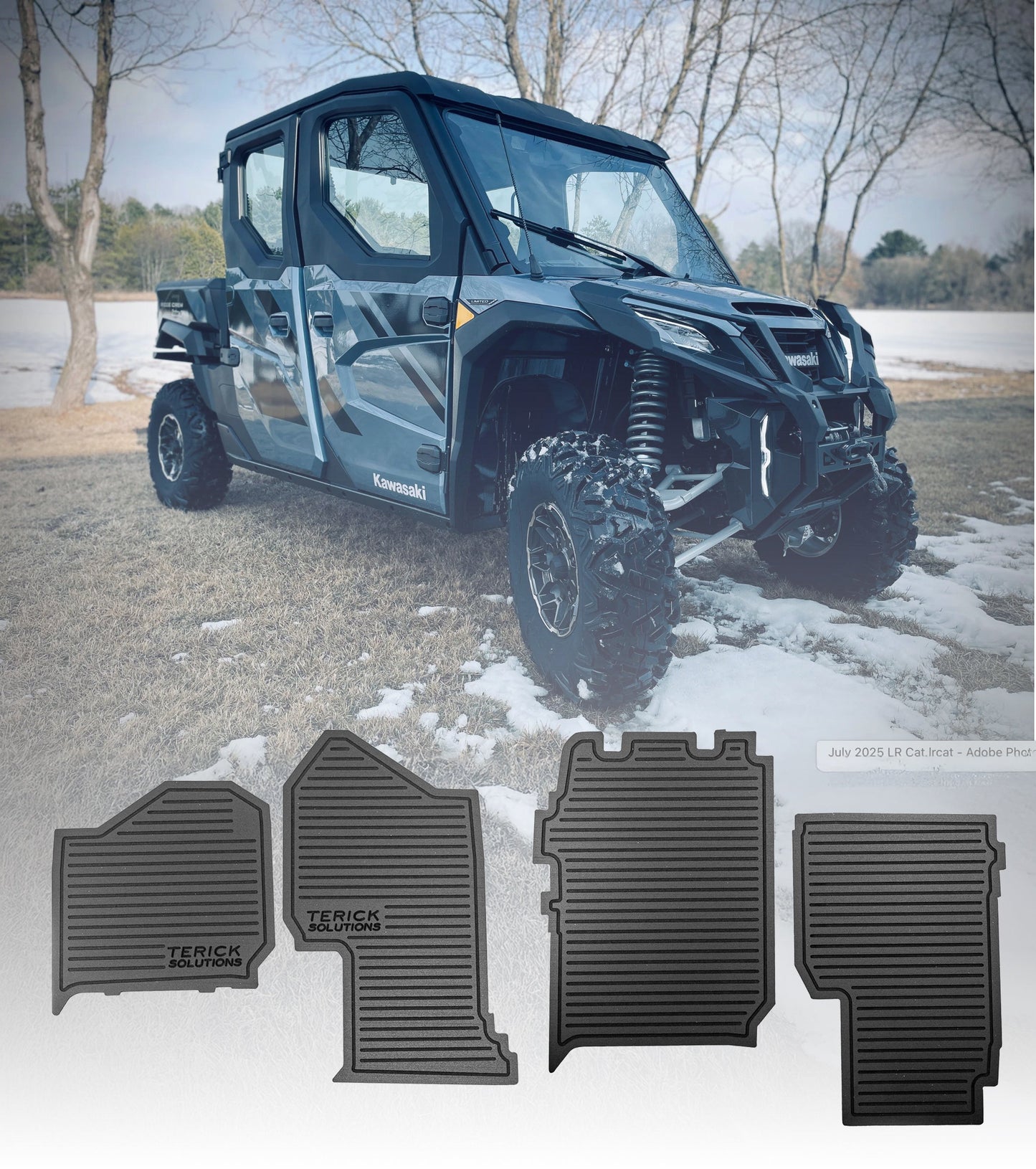 2024-2026 Kawasaki Ridge (Crew) Rubber Floor Mats