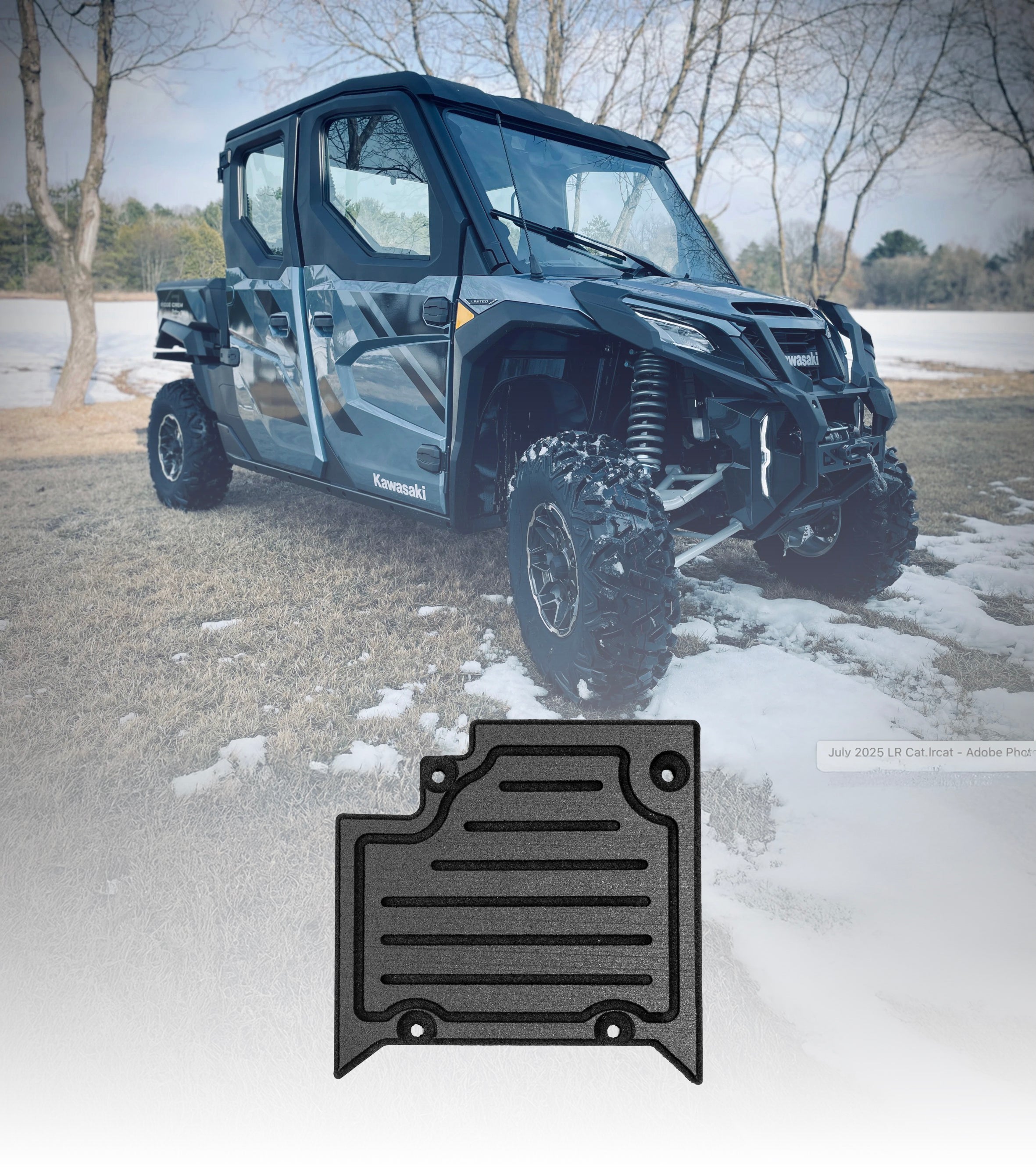 2024-2026 Kawasaki Ridge (Crew) Rubber Floor Mats - Terick