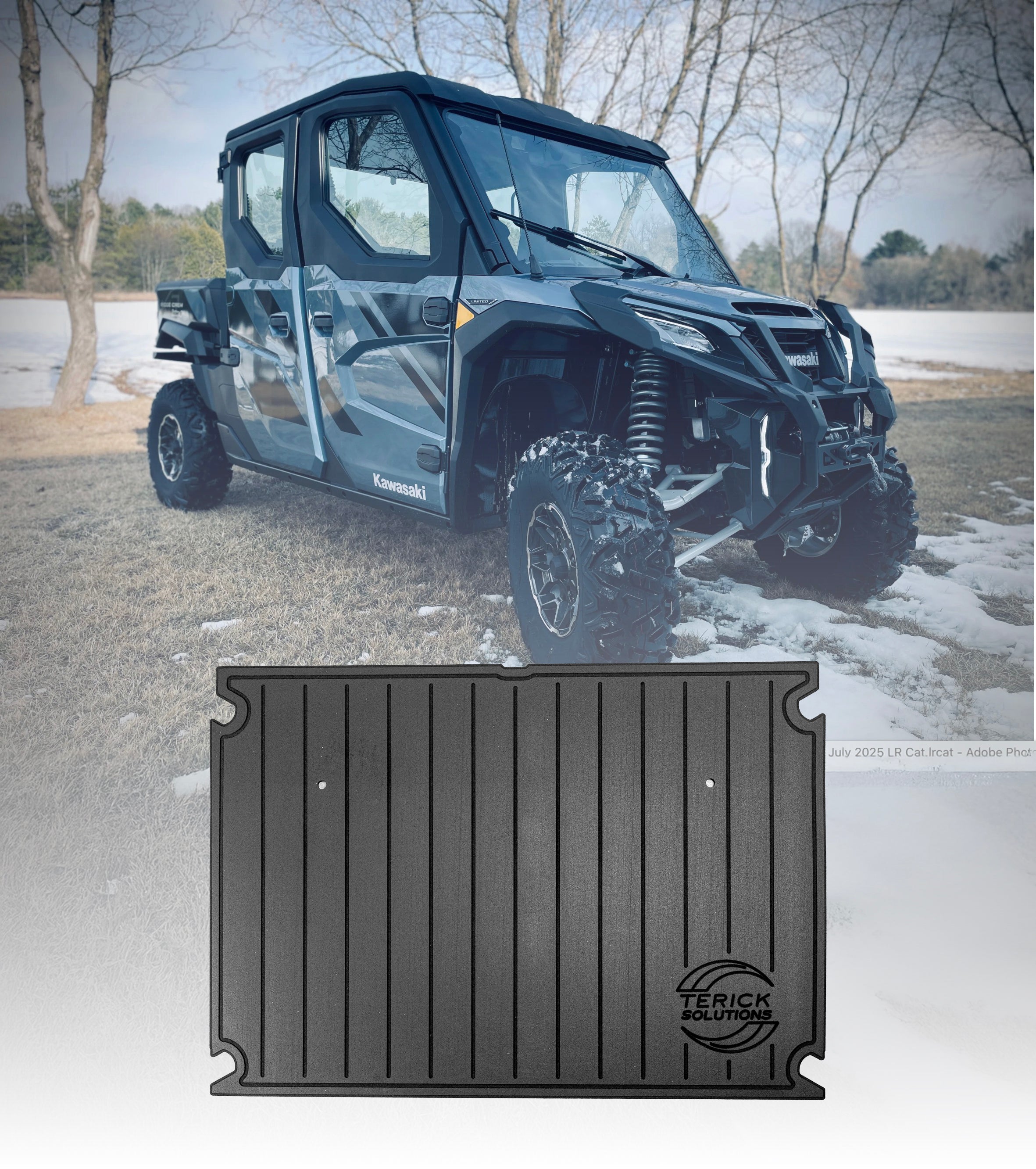 2024-2026 Kawasaki Ridge (Crew) Rubber Floor Mats - Terick