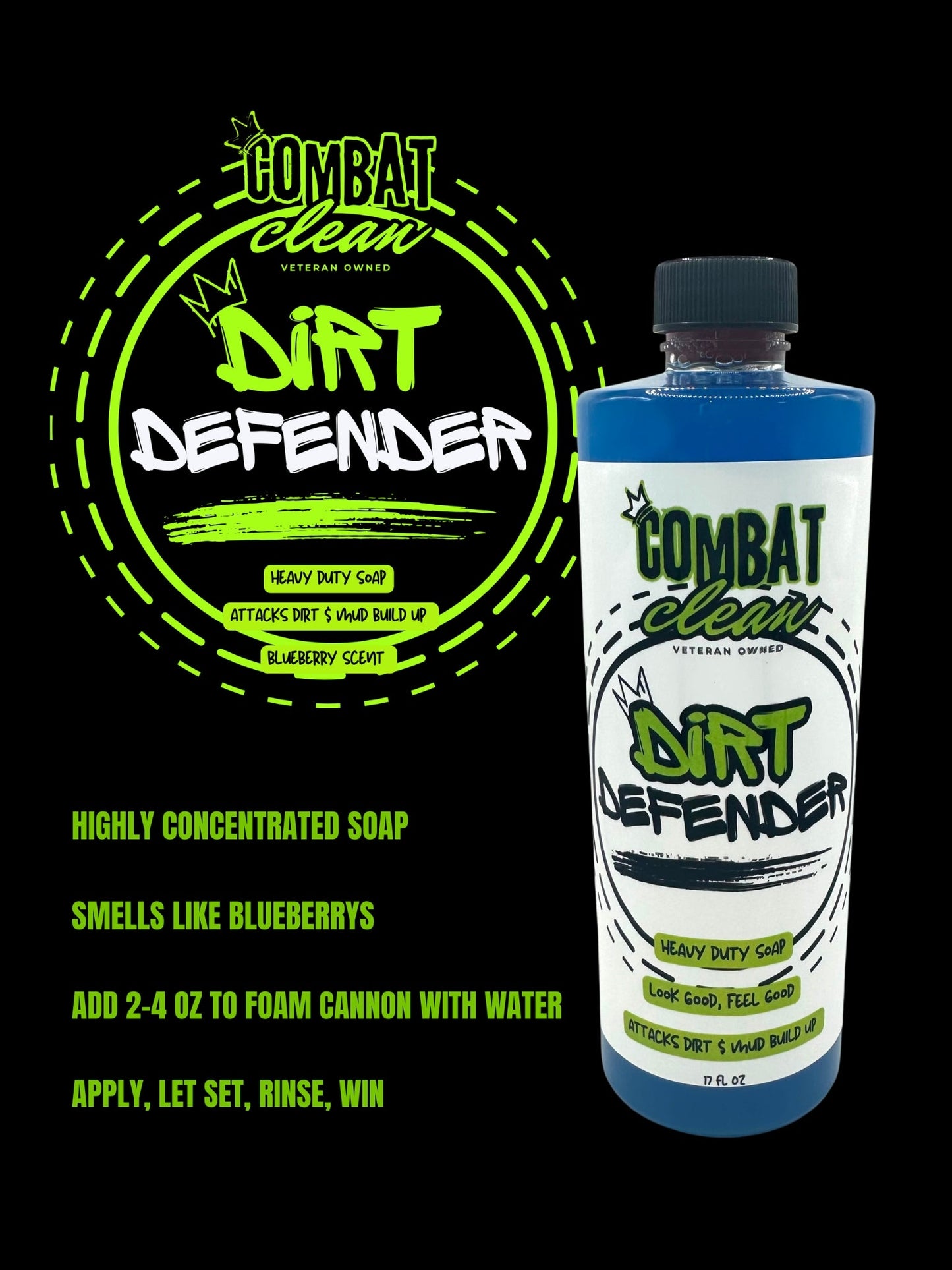 Combat Clean Dirt Defender (Super Foam ATV/UTV Shampoo)